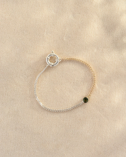 Sapphire Mixed Metal Bracelet #2 | OOAK