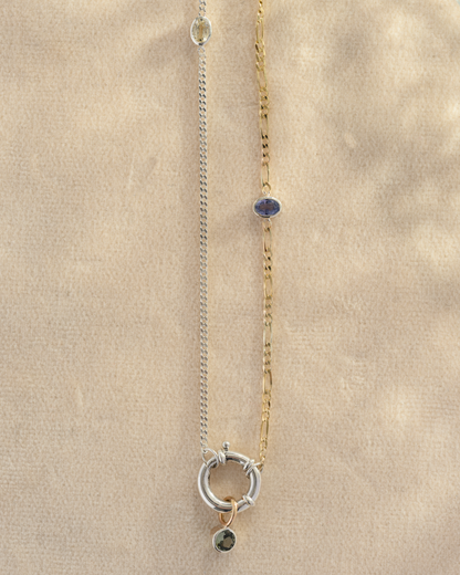 Sapphire Mixed Metal Chain #2 | OOAK