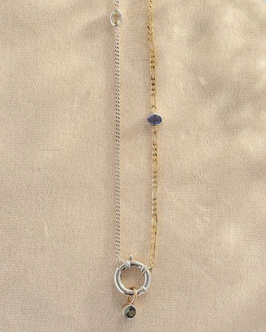 Sapphire Mixed Metal Chain #2 | OOAK
