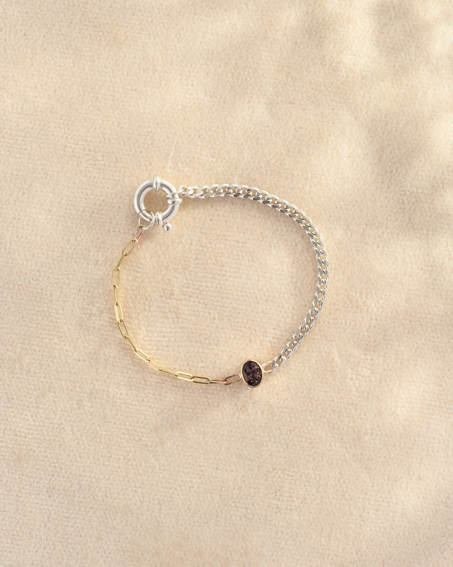Sapphire Mixed Metal Bracelet #1 | OOAK