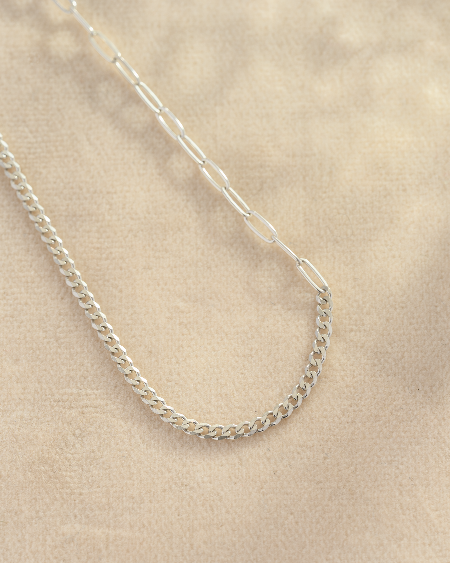 Paperclip x Curb Chain Necklace | OOAK