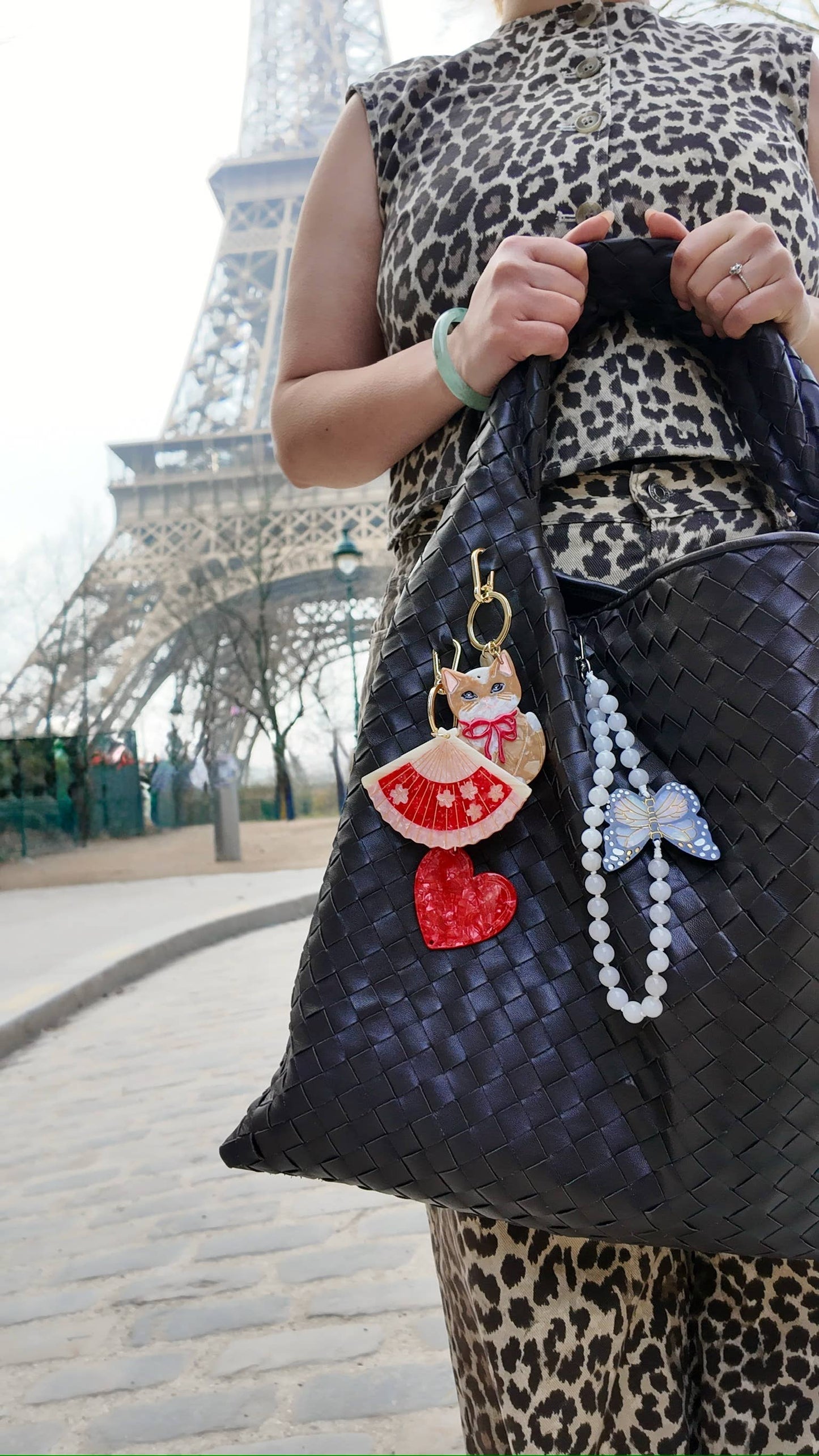 Blossom Fan Bag Charm
