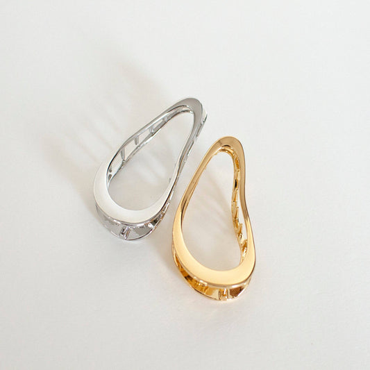 Organic Wave Claw Clip