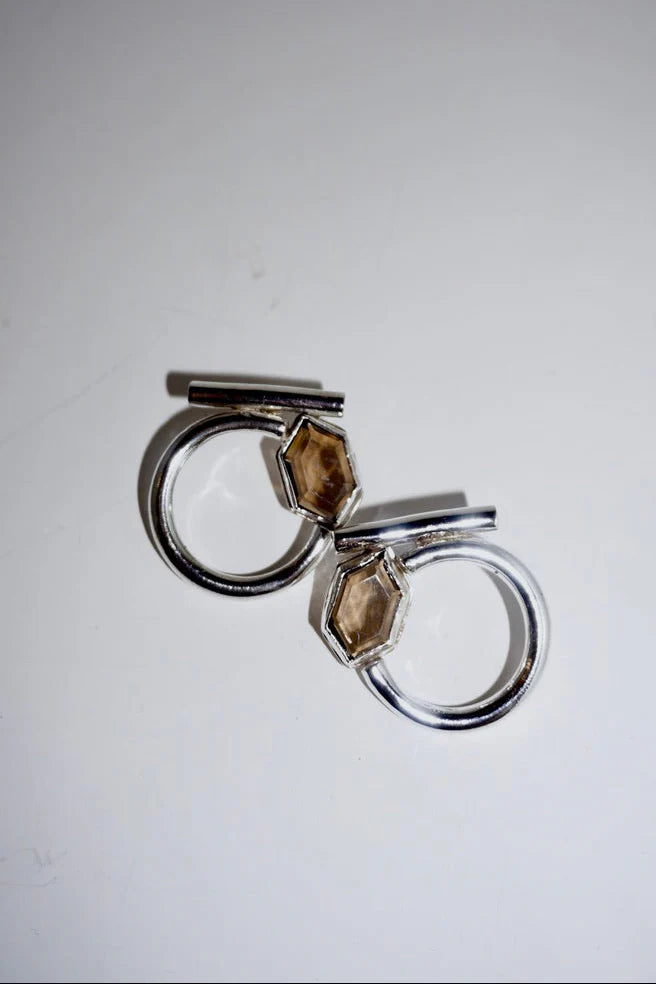 Smokey Rounds Earrings