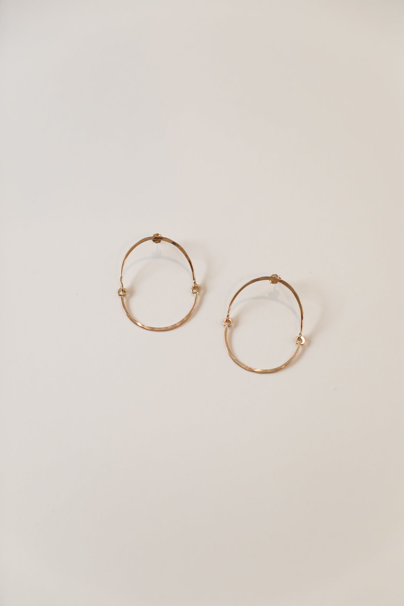 Hinged Oval Earrings