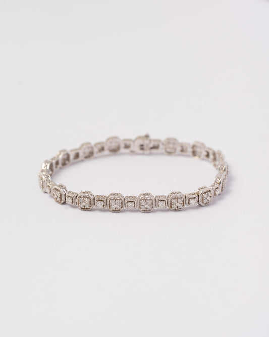 Antique Style Tennis Bracelet