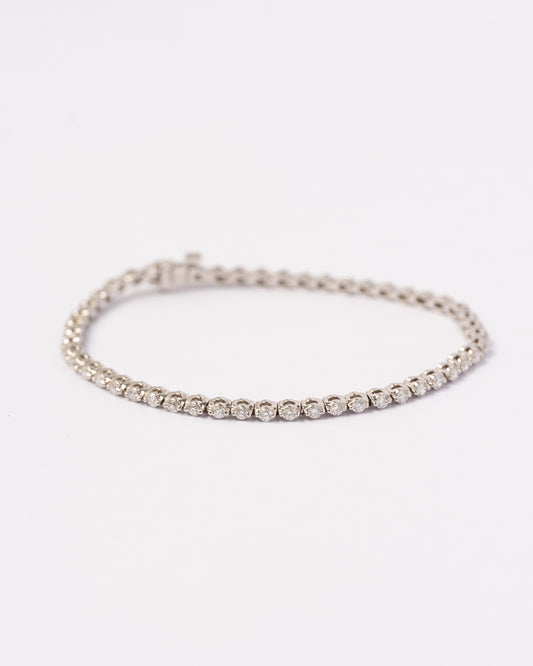 White Gold Tennis Bracelet