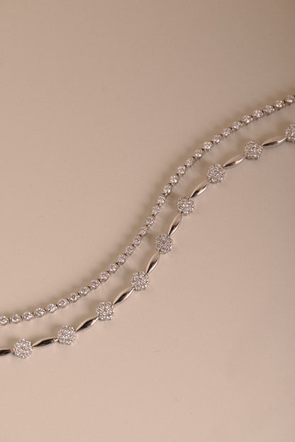 Flower Tennis Bracelet