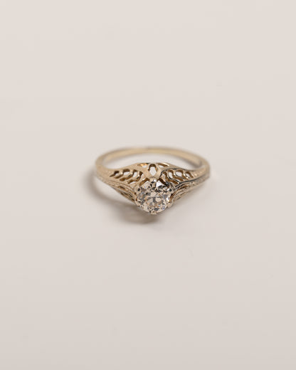 Antique Old Mine Cut Diamond Ring