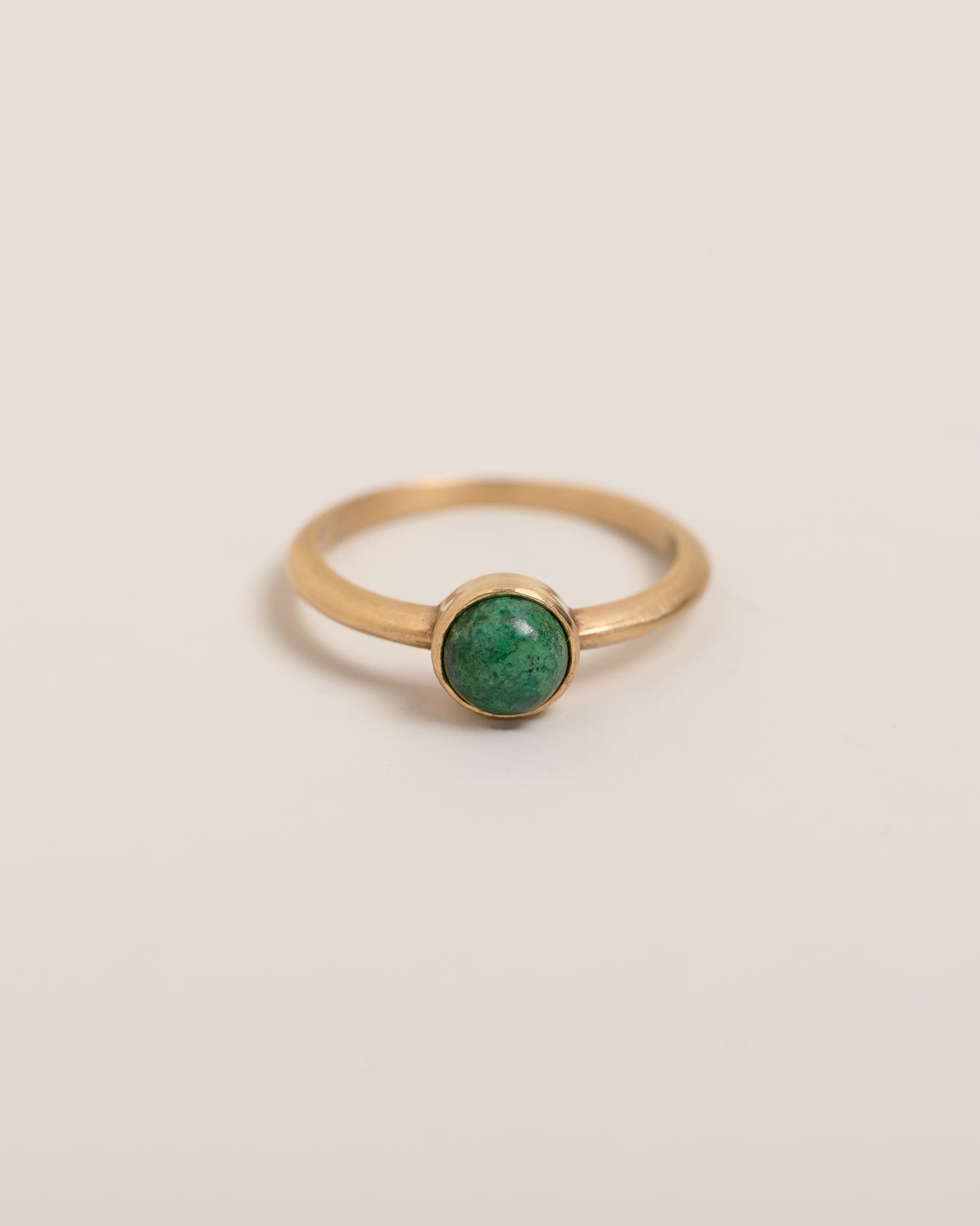 Chrysocolla Cabochon Ring