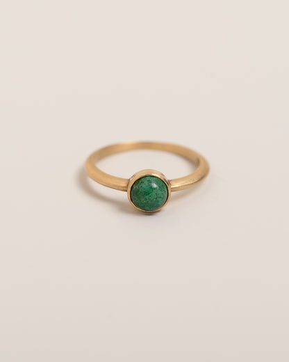 Chrysocolla Cabochon Ring