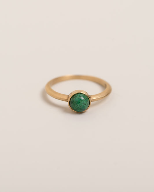 Chrysocolla Cabochon Ring
