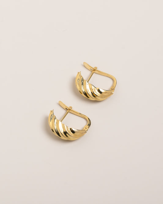 Gold Vintage Hoops