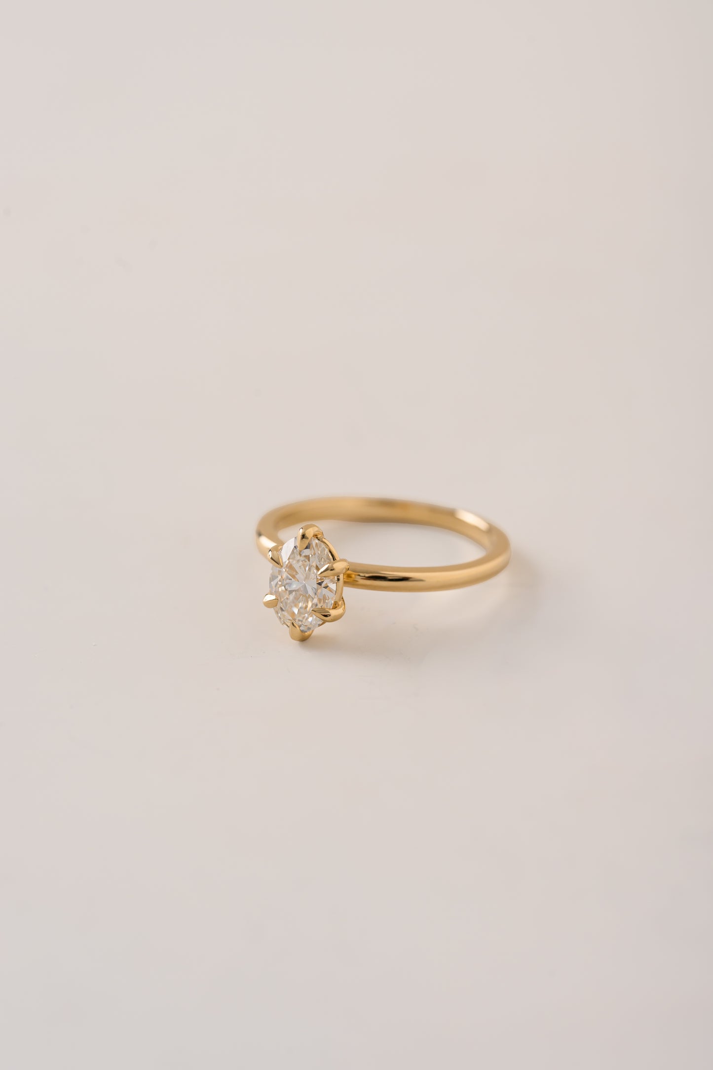 Oval Solitare Ring