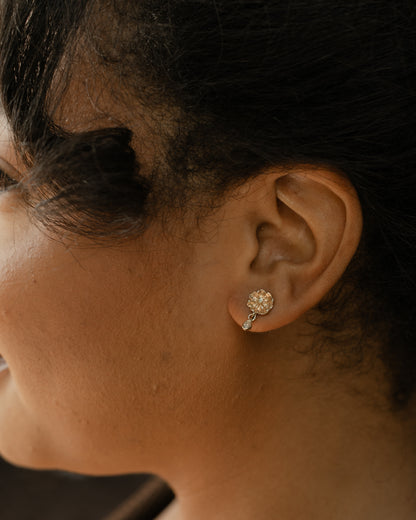 Efflorescent Diamond Dangle Earrings