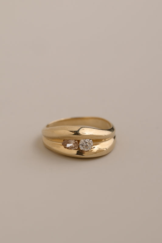 Toi et Moi Diamond Set Ring