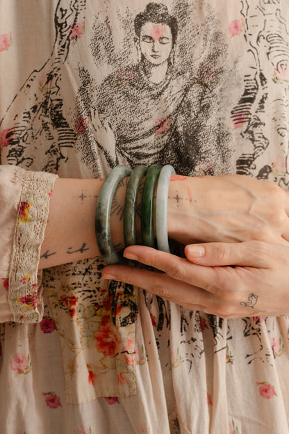 Variegated Jade Bangle