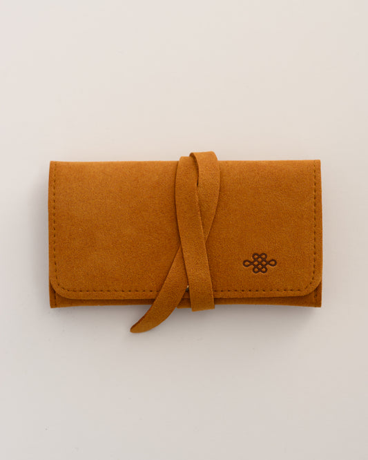 Aiyah Suede Travel Jewelry Case