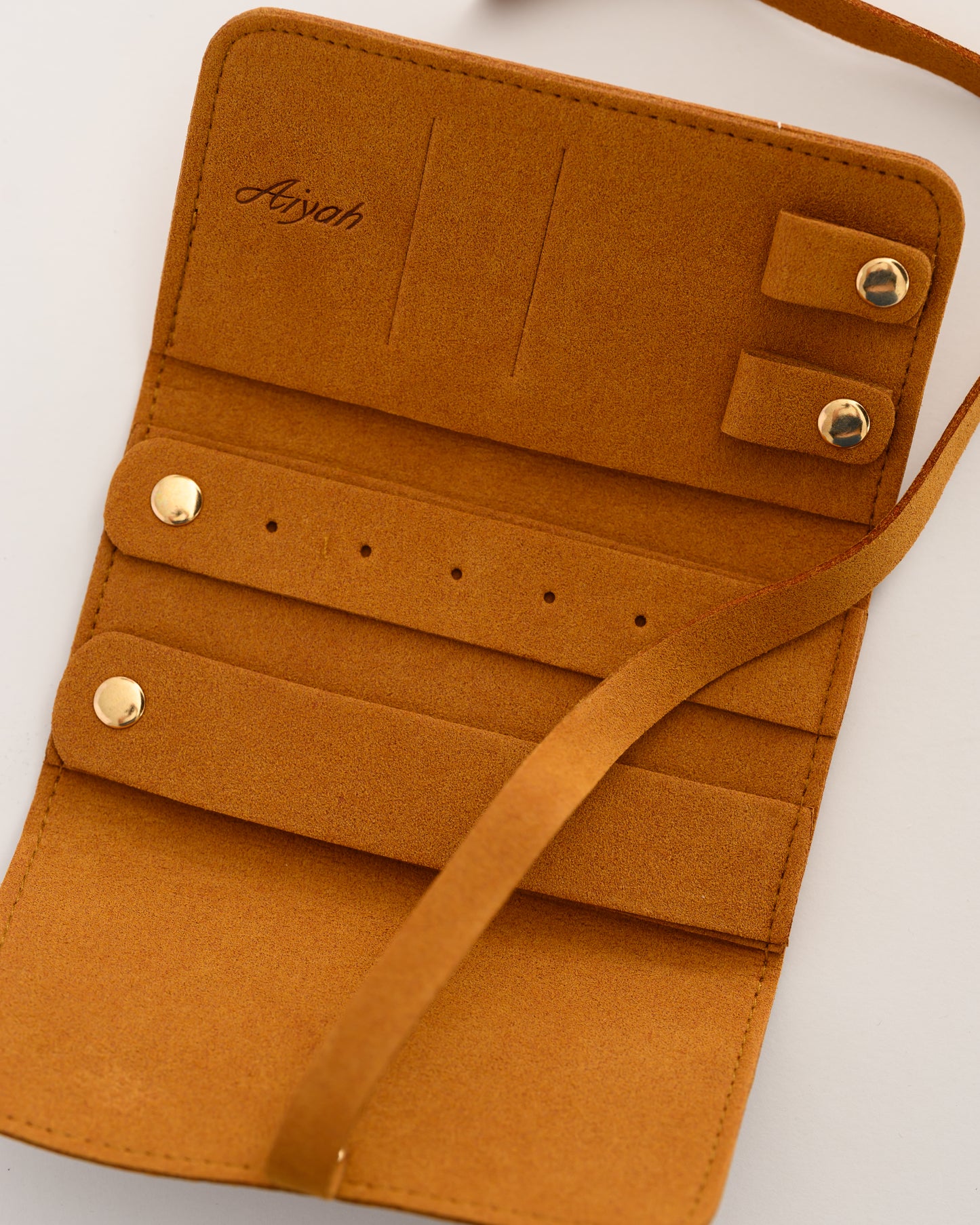 Aiyah Suede Travel Jewelry Case