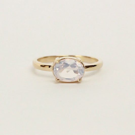 Lavender Quartz Solitaire Ring