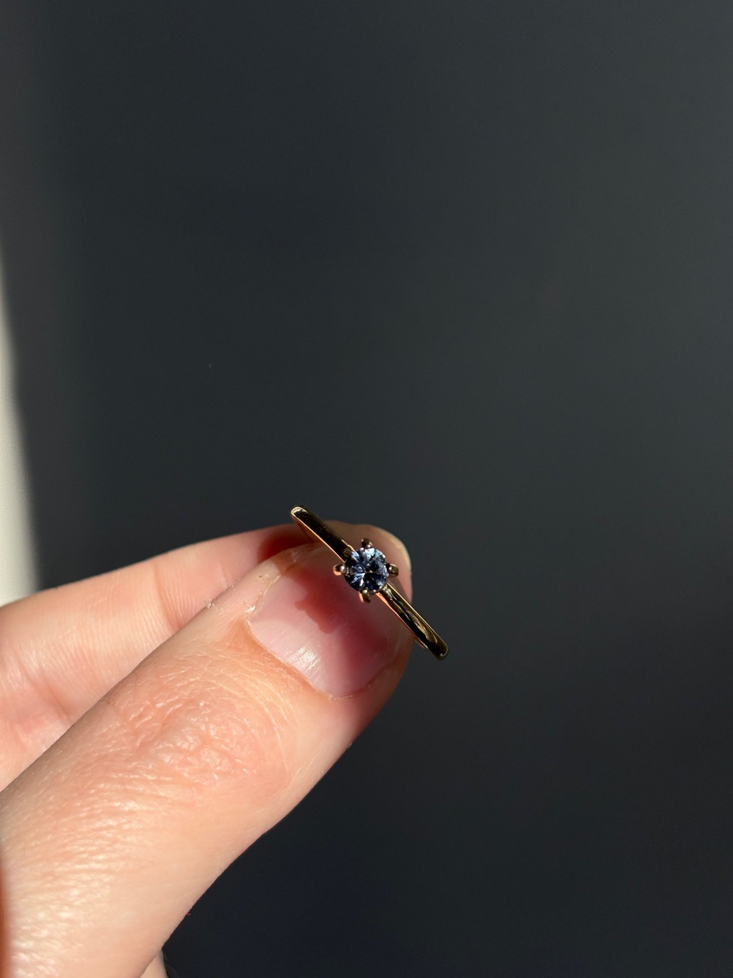 Tanzanite Solitaire Ring