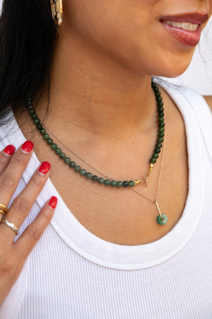 Jade Bead Choker