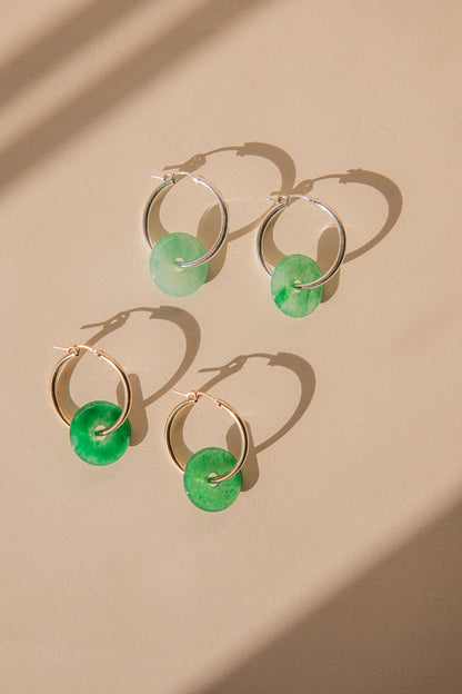 Jade Donut Hoops