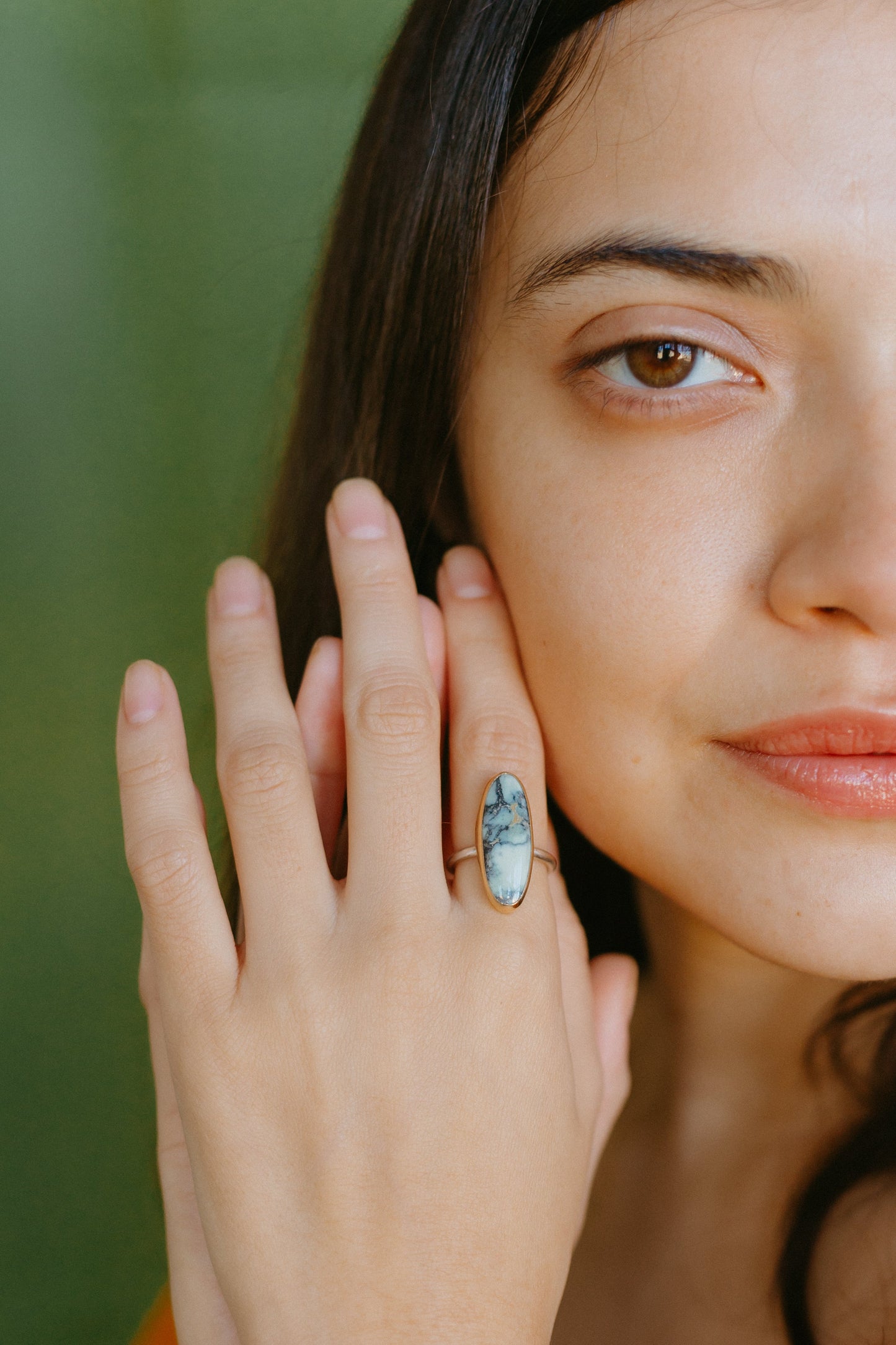 Gold Ivory Ring - size 6