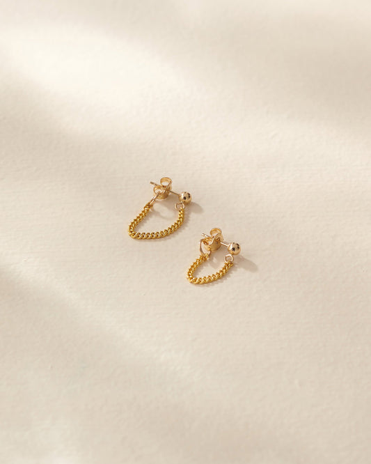 14K Chain Studs | Individual