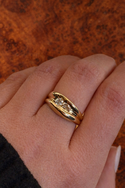 Toi et Moi Diamond Set Ring