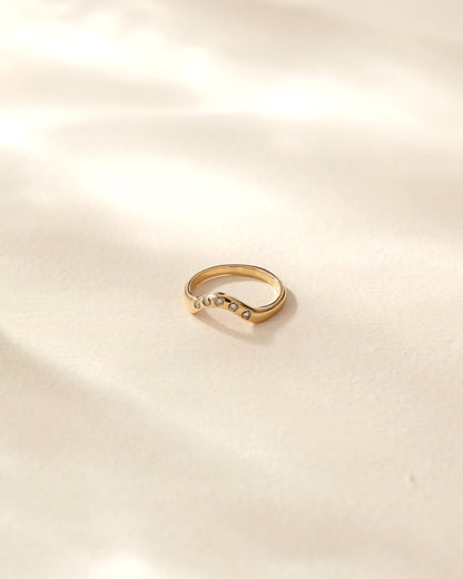 Diamond Crown Ring | 14K Gold