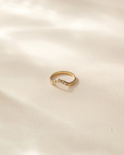 Diamond Crown Ring | 14K Gold