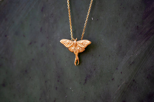 Luna Moth Necklace