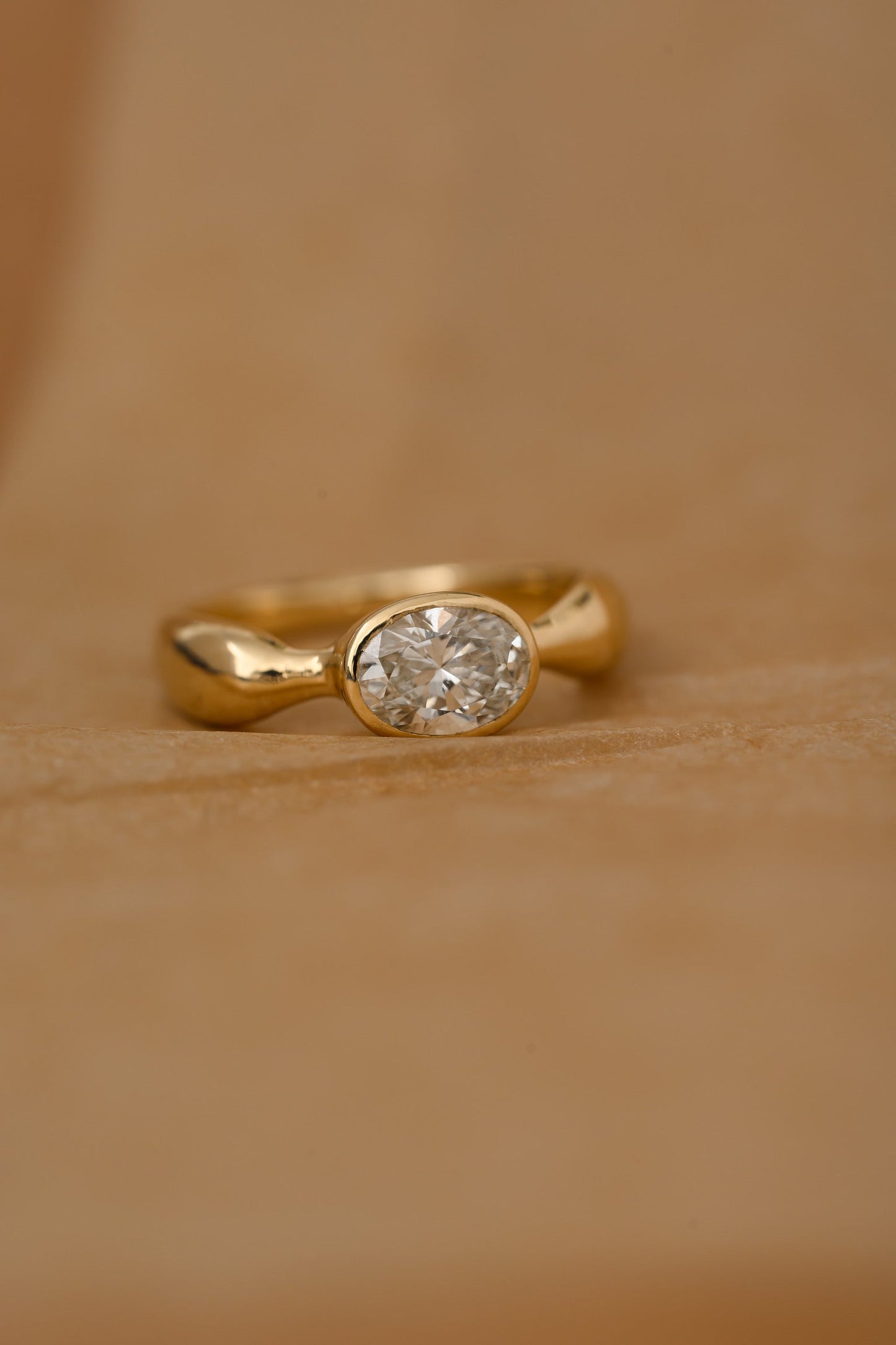Droplet Solitaire Ring