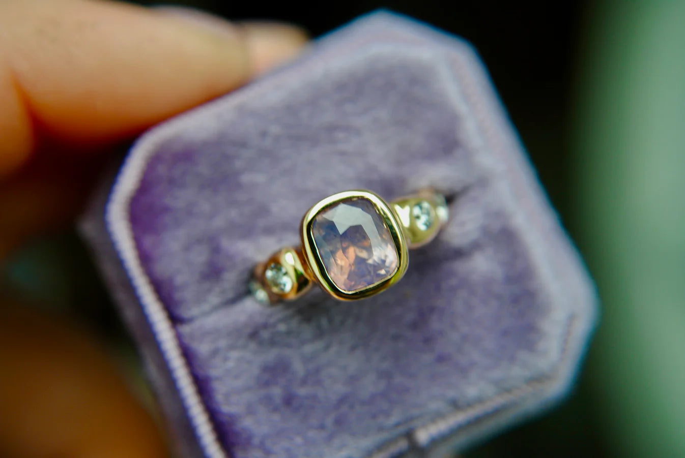 Cotton Candy Sapphire Ring