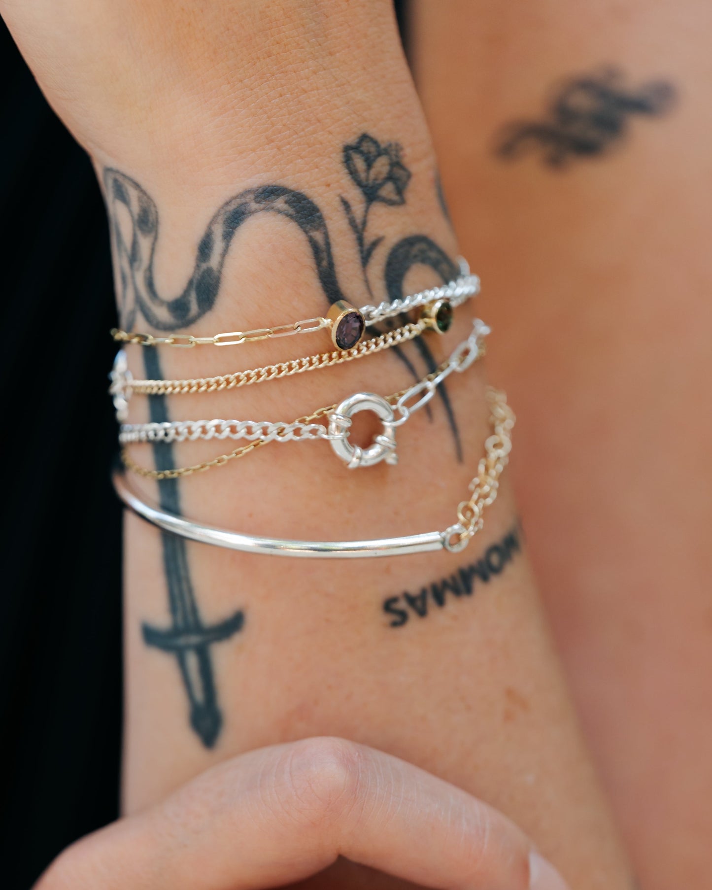 Curb x Paperclip Chain Bracelet