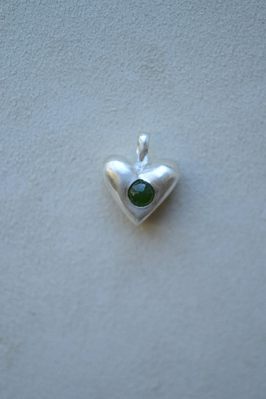 American Folk Heart Pendant | Jade