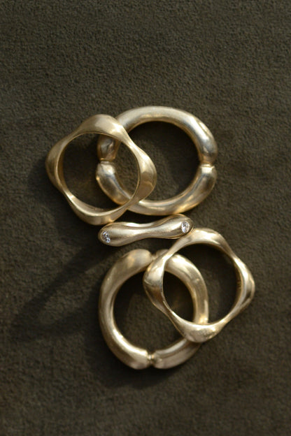 Diamond Gold Owen Ring