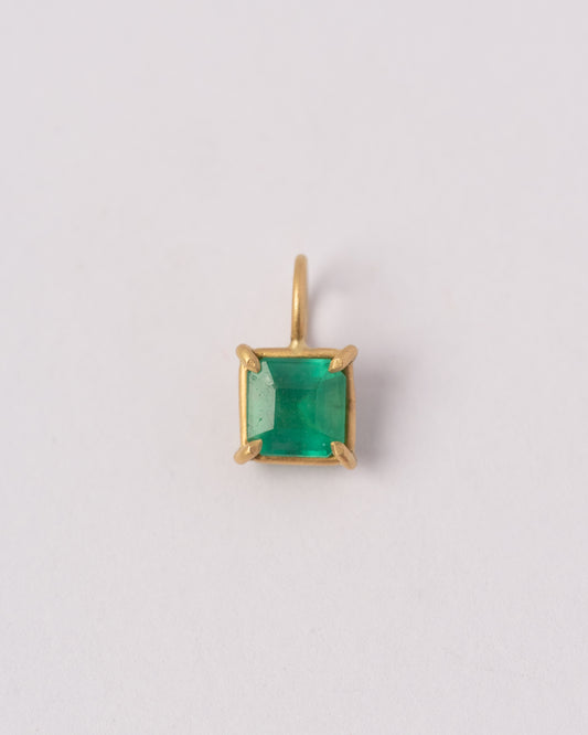 Petite Emerald Basket Pendant
