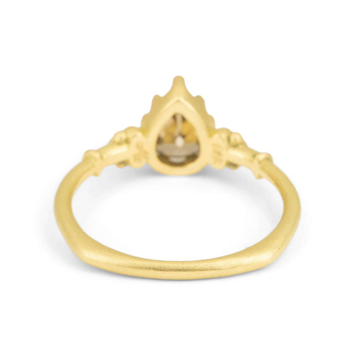 9 Prong Royal Cognac Solitaire Ring