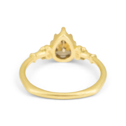 9 Prong Royal Cognac Solitaire Ring
