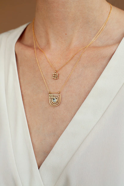Crosshatch Necklace