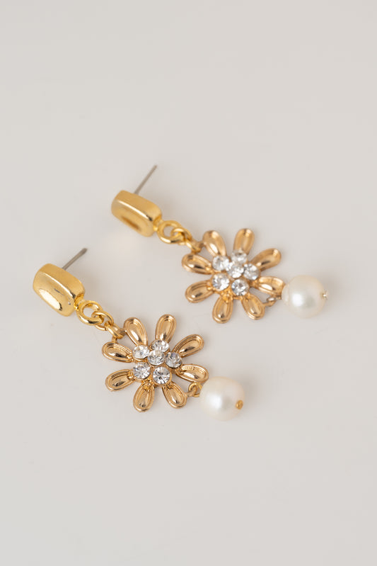 Flower Pearl Earrings