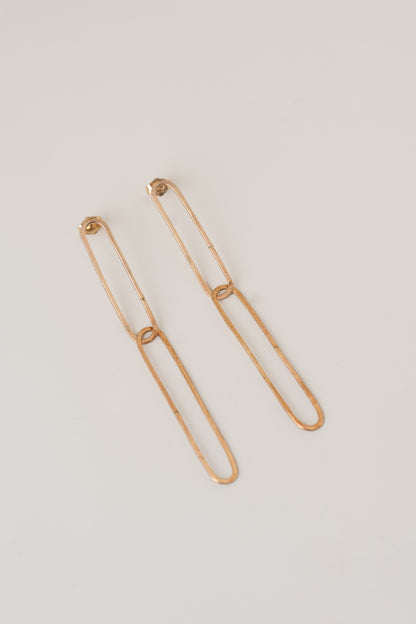 Connected Oval Earrings