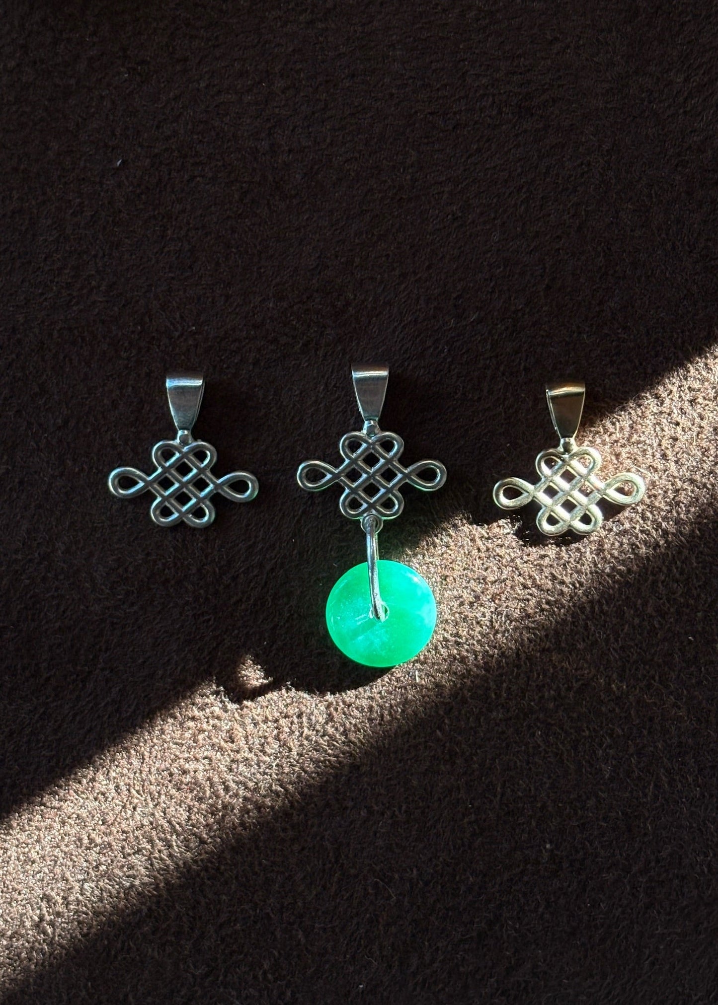 Chinese Knot Pendant with Mini Jade