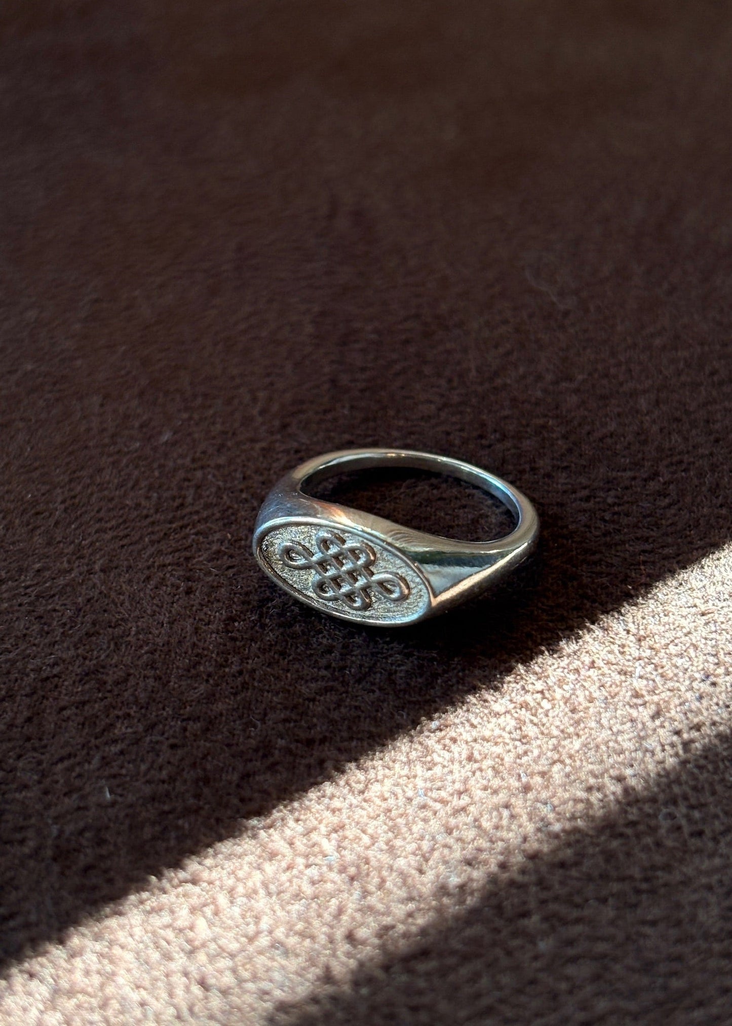 Chinese Knot Signet Ring