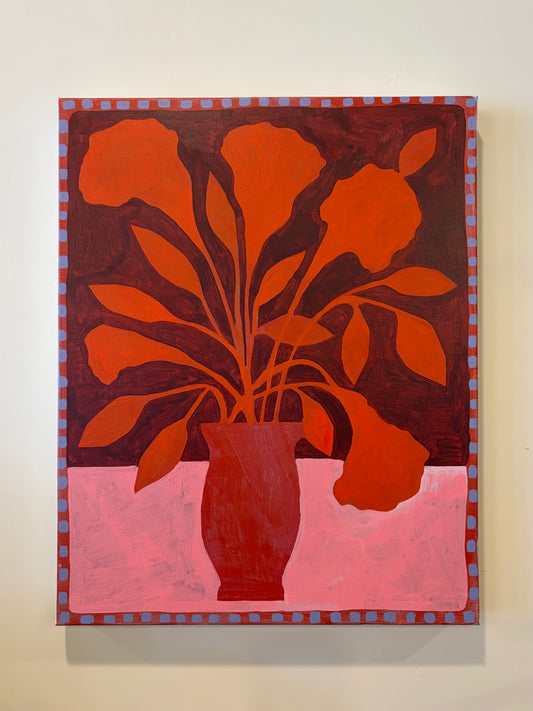 Red Vase Painting