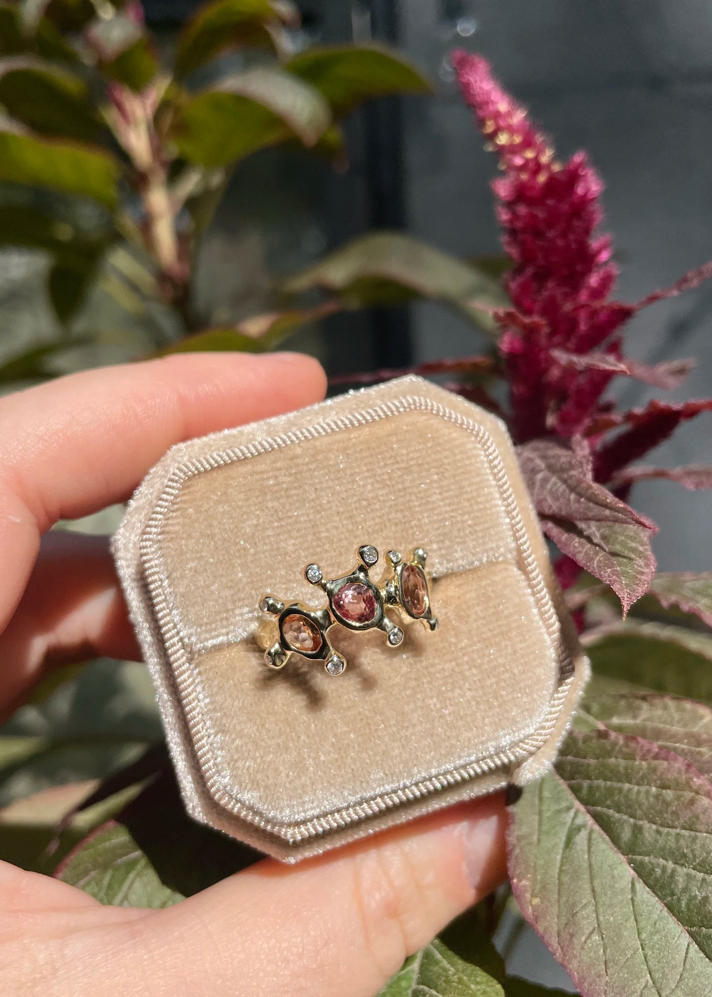 Petite Pink Grotto Ring