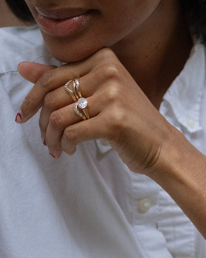 Diamond Crown Ring | 14K Gold