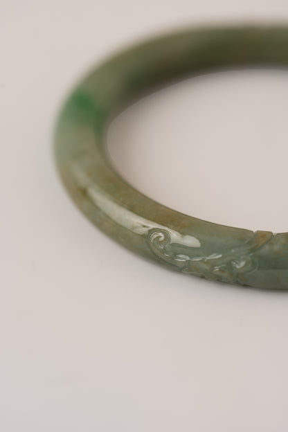 Carved Jade Bangle
